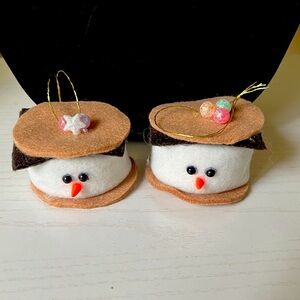 Cute Snowman Felt Ornaments